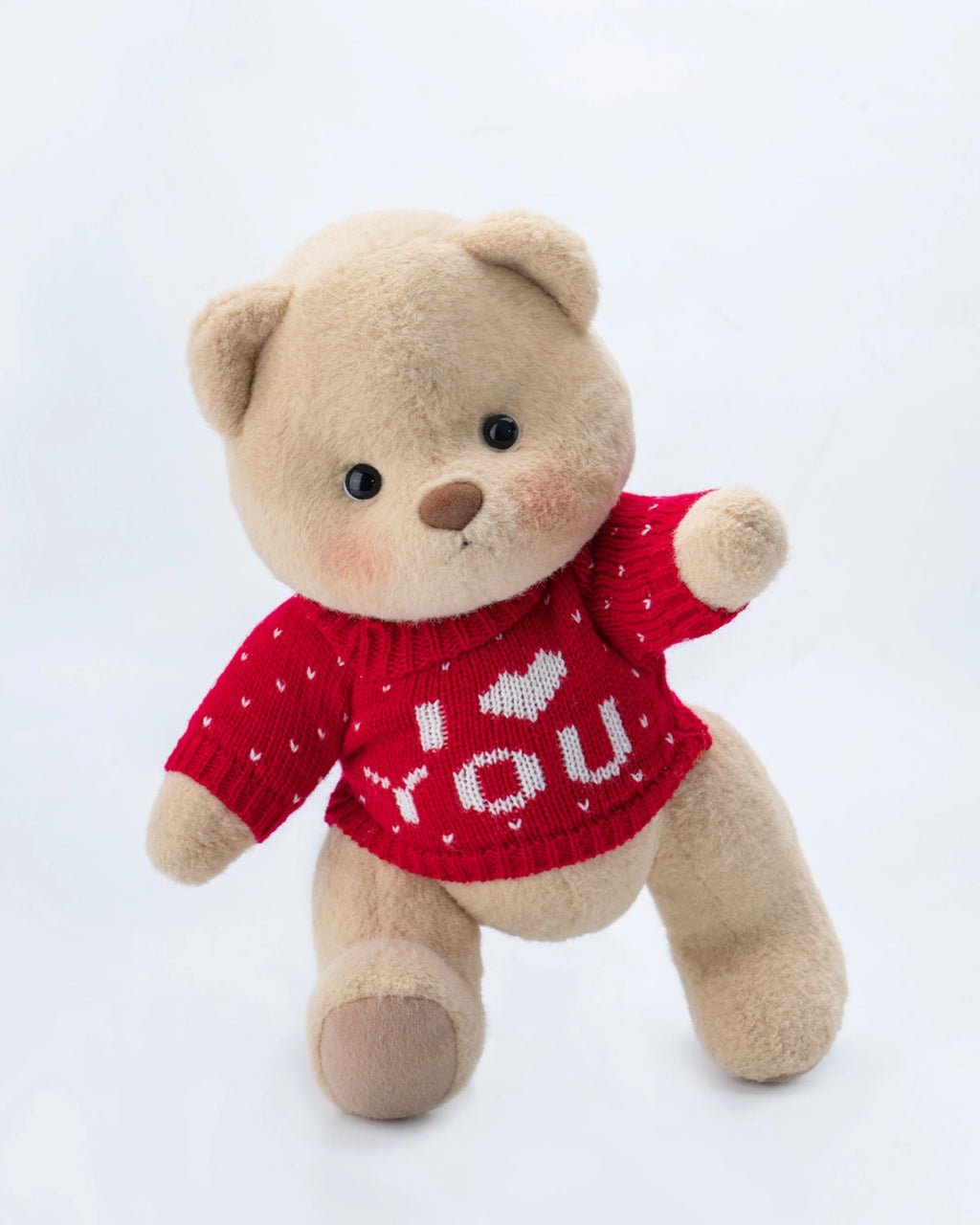Fuffybear Love Red Sweater-Jointed Bear