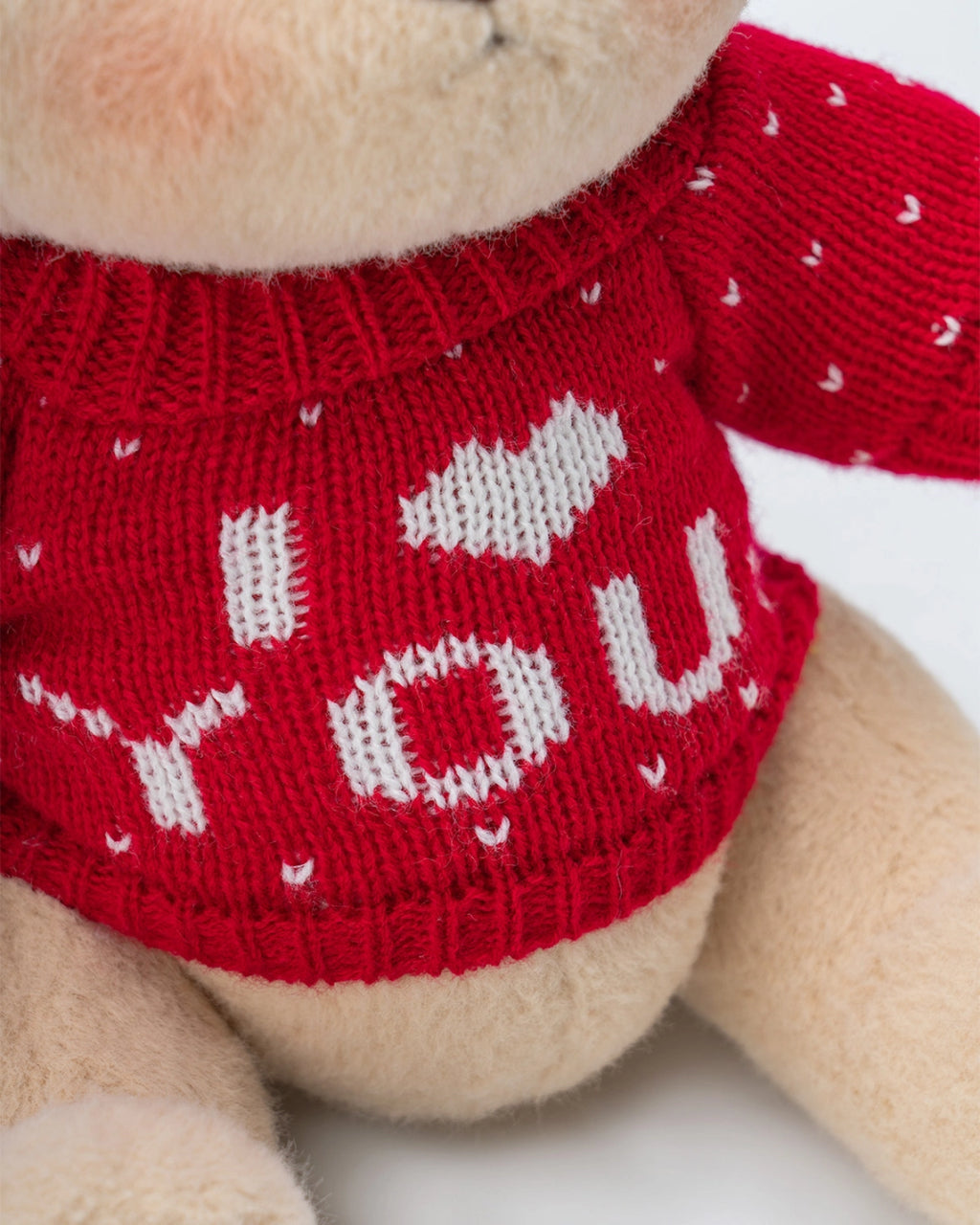 Fuffybear Love Red Sweater-Jointed Bear