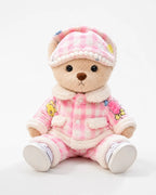Fuffybear Pink Checkered-Jointed Bear