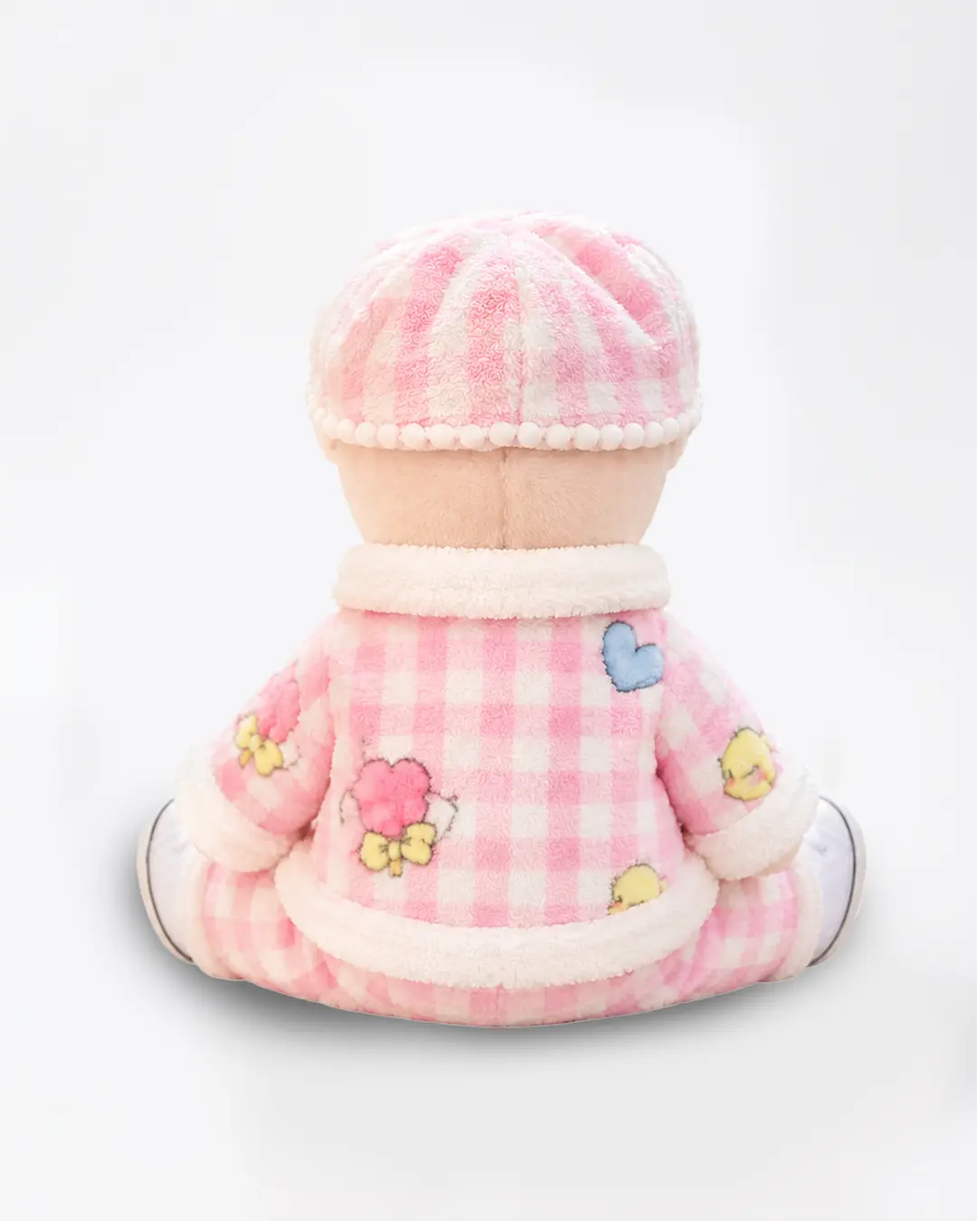 Fuffybear Pink Checkered-Jointed Bear