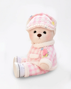 Fuffybear Pink Checkered-Jointed Bear